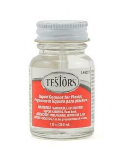 TESTORS -  LIQUID CEMENT FOR PLASTIC MODELS (29.5 ML) -  GLUE