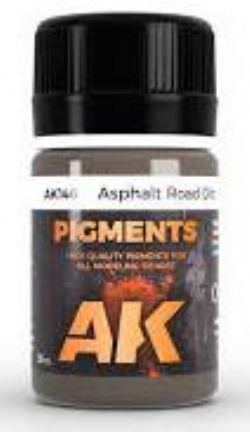 TEXTURE -  ASPHALT ROAD DIRT PIGMENTS (35ML) -  AK INTERACTIVE