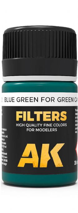 TEXTURE -  BLUE GREEN FOR GREEN CAMO (35ML) -  AK INTERACTIVE