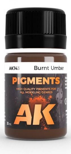 TEXTURE -  BURNT UMBER PIGMENTS (35ML) -  AK INTERACTIVE