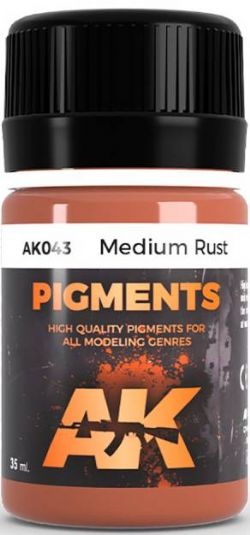 TEXTURE -  MEDIUM RUST PIGMENTS (35ML) -  AK INTERACTIVE