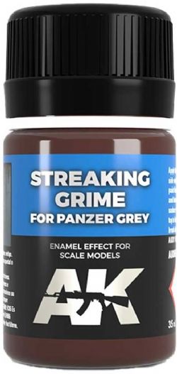 TEXTURE -  STREAKING GRIME FPR PANZER GREY (35ML) -  AK INTERACTIVE