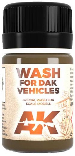 TEXTURE -  WASH FOR DAK VEHICLES (35ML) -  AK INTERACTIVE