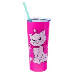 THE ARISTOCATS -  STAINLESS STEEL TUMBLER WITH STRAW (22 OZ)