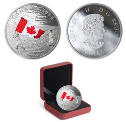 THE CANADIAN FLAG -  2019 CANADIAN COINS