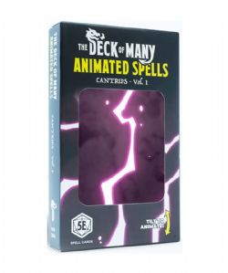 THE DECK OF MANY -  ANIMATED SPELLS - CANTRIPS - VOL. 1 (ENGLISH) -  CARDS ACCESSORY 5E
