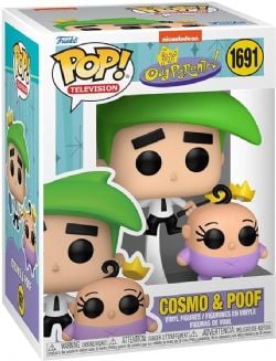 THE FAIRLY ODD PARENTS -  POP! VINYL FIGURES OF COSMO & POOF (4 INCH) 1691
