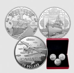THE FIRST 100 YEARS OF CONFEDERATION -  3-COIN COMPLETE COLLECTION -  2021 CANADIAN COINS