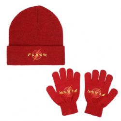 THE FLASH -  BEANIE AND GLOVES SET
