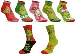 THE GRINCH -  7 DAYS OF SOCKS COMBO SET