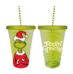 THE GRINCH -  GLITTER CUP SANTA COSTUME (16 OZ) -  DR. SEUSS