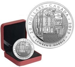 THE GROUP OF SEVEN -  TORONTO STREET, WINTER MORNING BY LAWREN S. HARRIS -  2013 CANADIAN COINS 04