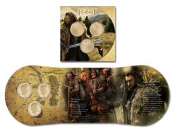 THE HOBBIT -  UNCIRCULATED 3 COIN SET - THE HOBBIT: AN UNEXPECTED JOURNEY -  2012 NEW ZEALAND COINS