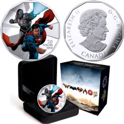 THE JUSTICE LEAGUE(TM) -  CYBORG AND SUPERMAN 01 -  2018 CANADIAN COINS