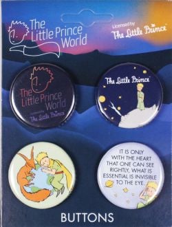 THE LITTLE PRINCE -  WORLD - 4 BUTTONS SET 01