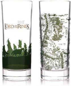 THE LORD OF THE RINGS -  SET OF TWO GLASSES