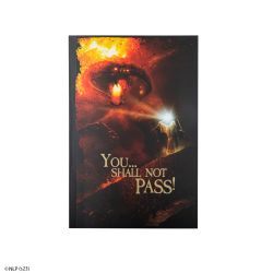 THE LORD OF THE RINGS -  SOFTCOVER NOTEBOOK - YOU SHALL NOT PASS