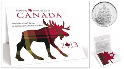 THE MAPLE LEAF TARTAN -  2013 CANADIAN COINS