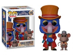 THE MUPPETS -  POP! VINYL FIGURE OF CHARLES DICKENS WITH RIZZO (4 INCH) -  A CHRISTMAS CAROL 1456