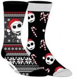 THE NIGHTMARE BEFORE CHRISTMAS -  2 PACK HOLIDAY CREW SOCKS