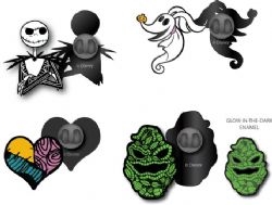 THE NIGHTMARE BEFORE CHRISTMAS -  4 PIECE PIN SET