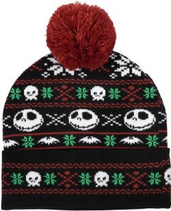 THE NIGHTMARE BEFORE CHRISTMAS -  BEANIE WITH POMPOM
