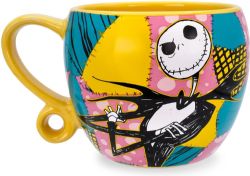 THE NIGHTMARE BEFORE CHRISTMAS -  CERAMIC MUG THE JACK AND SALLY PATCHWORK (16 OZ)