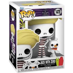 THE NIGHTMARE BEFORE CHRISTMAS -  POP! VINYL FIGURE OF JACK WITH ZERO AT THE BEACH 1470