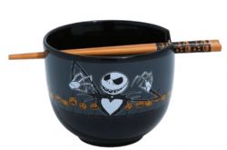 THE NIGHTMARE BEFORE CHRISTMAS -  RAMEN BOWL & CHOPSTICKS - SCARY JACK