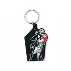 THE NIGHTMARE BEFORE CHRISTMAS -  RUBBER LOGO KEYCHAIN