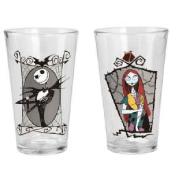 THE NIGHTMARE BEFORE CHRISTMAS -  SET OF 2 GLASSES (16 OZ.)