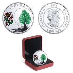 THE THIRTEEN TEACHINGS FROM GRANDMOTHER MOON -  THIMBLEBERRY MOON -  2018 CANADIAN COINS 08