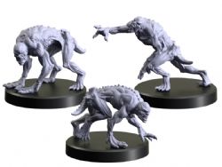 THE WITCHER: RPG -  NECROPHAGES 2 GHOULS BLISTER (ENGLISH) -  RPG MINIATURES