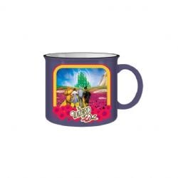 THE WIZARD OF OZ -  THE WIZARD OF OZ YELLOW BRICK ROAD CERAMIC MUG WITH POPPIES (20Z)