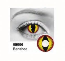 THEATRICAL CONTACT LENSES -  BANSHEE - PINK/YELLOW (90 DAYS) 09.006