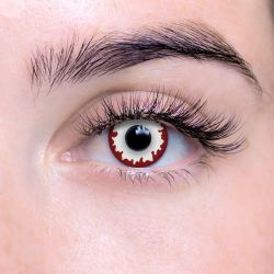 THEATRICAL CONTACT LENSES -  BERZERKER - RED AND WHITE (90 DAYS) 09.018