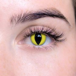 THEATRICAL CONTACT LENSES -  CAT - YELLOW (90 DAYS) 09.012