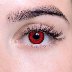 THEATRICAL CONTACT LENSES -  DOOM - RED AND BLACK (90 DAYS) 09.145