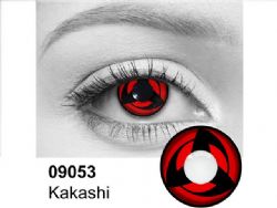 THEATRICAL CONTACT LENSES -  KAKASHI - RED AND BLACK (90 DAYS) 09.053