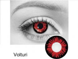 THEATRICAL CONTACT LENSES -  VOLTURI - RED AND BLACK (90 DAYS) 09.079