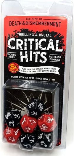 THRILLING & BRUTAL CRITICAL HITS -  THE DICE OF DEATH & DISMEMBERMENT (ENGLISH) -  DICE SET