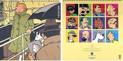 TINTIN -  2008 CALENDAR (12 MONTHS) - RARE TO FIND -