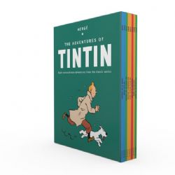 TINTIN -  8 TITLE PAPERBACK BOXED SET (ENGLISH V.) -  THE ADVENTURES OF TINTIN