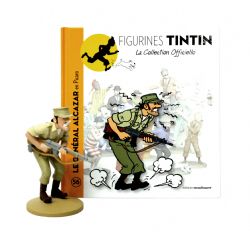TINTIN -  ALCAZAR FIGURE + BOOKLET + PASSPORT (4.5