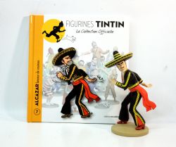 TINTIN -  ALCAZAR LANCEUR DE COUTEAU FIGURE + BOOKLET + PASSPORT (4.5