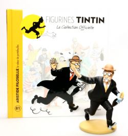 TINTIN -  ARISTIDE FILOSELLE LE VOLEUR DE PORTEFEUILLES FIGURE + BOOKLET + PASSPORT (4.5