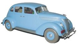 TINTIN -  BLUE FORD TAXI FROM 
