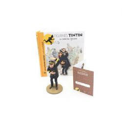 TINTIN -  CAPTAIN CHESTER FIGURE + BOOKLET + PASSPORT (4.5