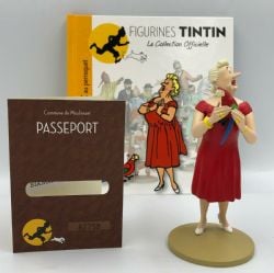 TINTIN -  CASTAFIORE FIGURE + BOOKLET + PASSPORT (4.5