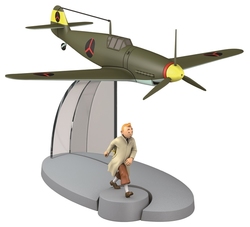 TINTIN -  FIGHTER BF-109 PLANE IN 